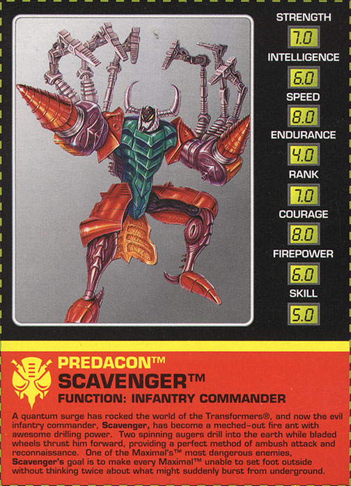 Transformers Tech Spec: Scavenger