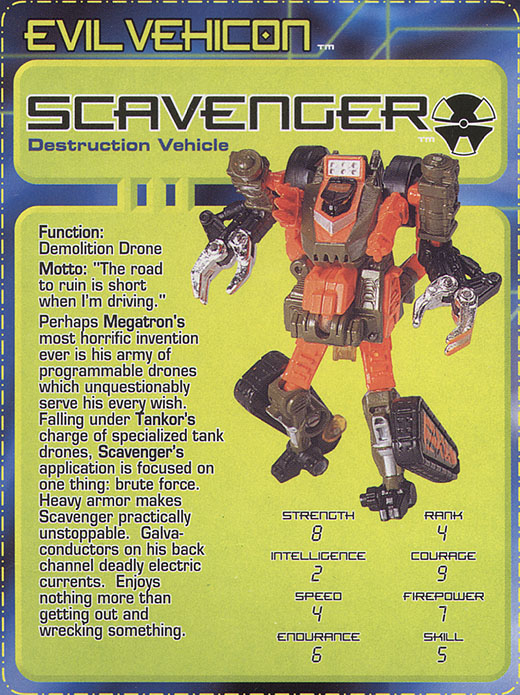 Transformers Tech Spec: Scavenger