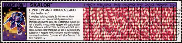 Transformers Tech Spec: Skalor