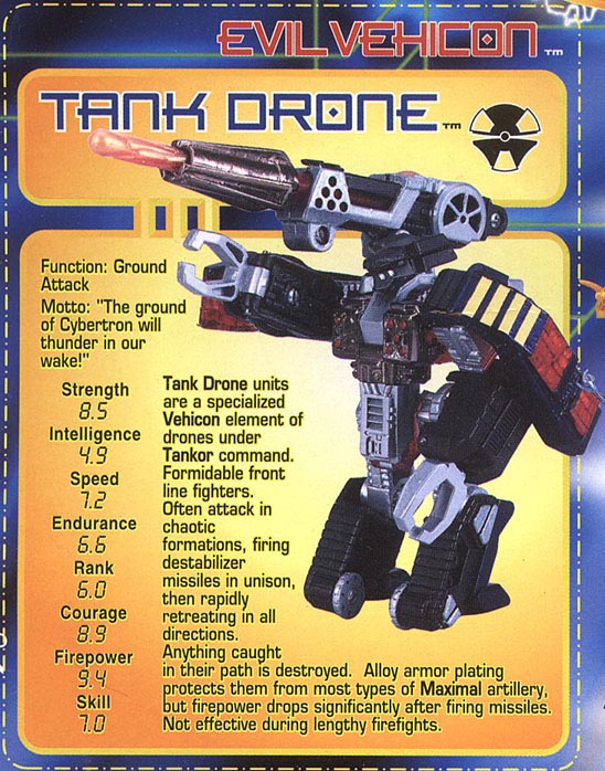 Transformers Tech Spec: Tank Drone