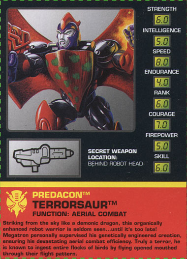 Transformers Tech Spec: Terrorsaur