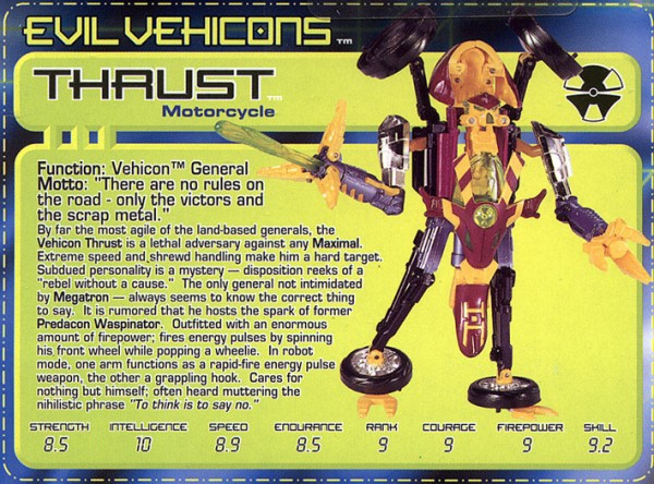 Transformers Tech Spec: Thrust