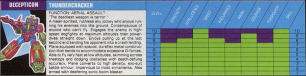 Transformers Tech Spec: Thundercracker with Solo Mission Jet Plane