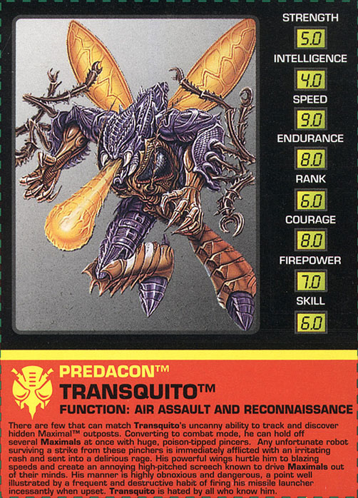 Transformers Tech Spec: Transquito