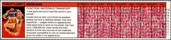 Transformers Tech Spec: Wideload