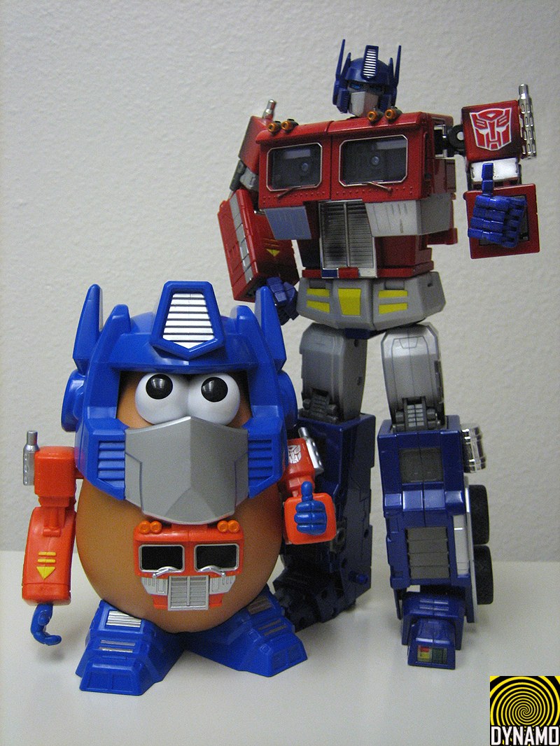 Transformers News: Optimash Prime review and pictures Optimash Prime - Mr. Potato Head figure