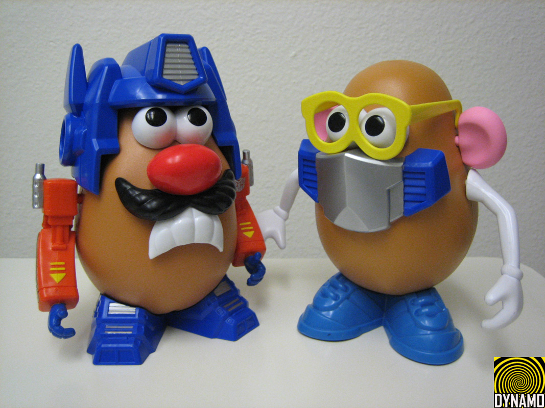 Transformers News: Optimash Prime review and pictures Optimash Prime - Mr. Potato Head figure