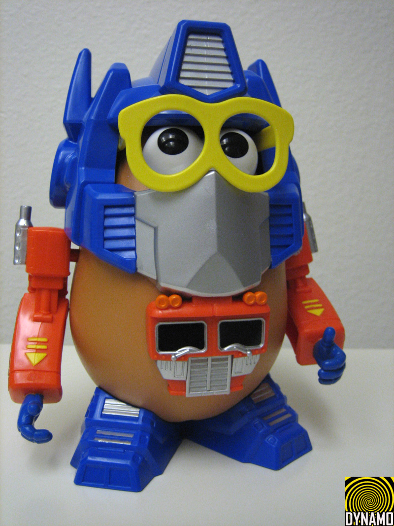 Transformers News: Optimash Prime review and pictures Optimash Prime - Mr. Potato Head figure