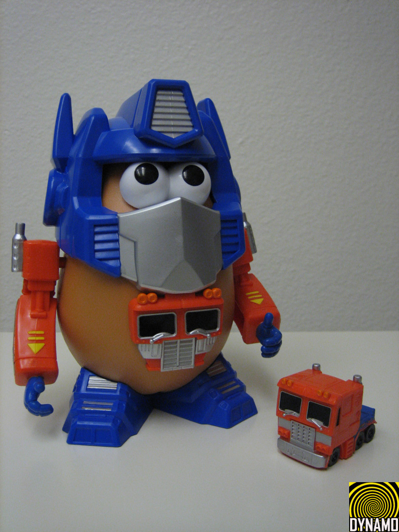 Transformers News: Optimash Prime review and pictures Optimash Prime - Mr. Potato Head figure