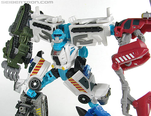 Transformers News: New Toy Galleries: PCC Stakeout with Protectobots and Crankcase with Destrons Image