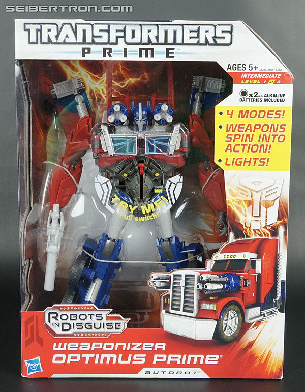 Transformers News: New Galleries: Transformers Prime Weaponizers Optimus Prime and Bumblebee