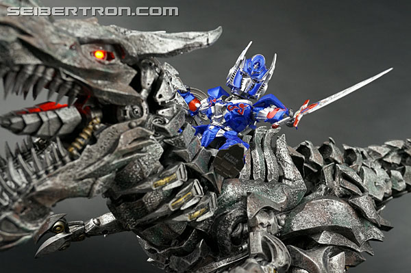 Transformers News: New Galleries: Kids Logic Transformers Mecha Nations MN11 Age of Extinction Grimlock + Optimus Prime