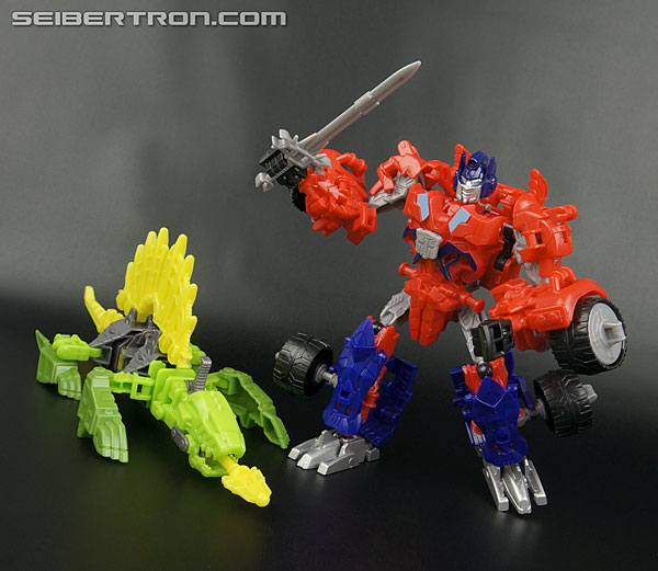 Transformers News: New Galleries: Transformers Age of Extinction Construct-Bots Dinobot Warriors Optimus Prime and Gnaw