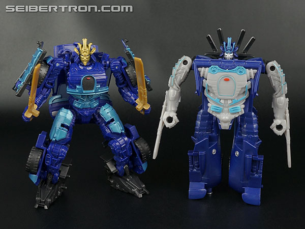 Transformers News: New Galleries: Age of Extinction One-Step Drift, Grimlock, and Optimus Prime