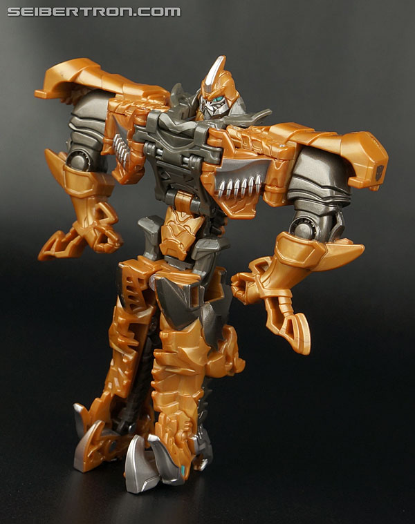 Transformers News: New Galleries: Age of Extinction One-Step Drift, Grimlock, and Optimus Prime