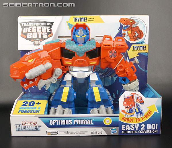 Transformers News: New Galleries: Rescue Bots Roar and Rescue Electronic Optimus Primal, Dinobots Heatwave and Blades