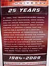 Transformers Classics Optimus Prime (25th Anniversary) - Image #19 of 267