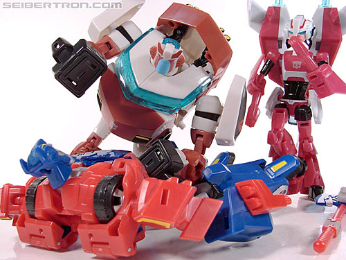 Transformers News: Animated Arcee and Cybertron Mode Ratchet Land in Canada Image