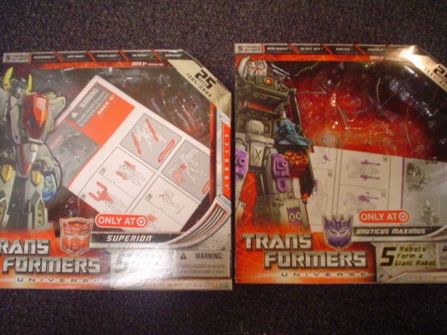Transformers News: ROTF packaging revealed for Superion Superion and Bruticus