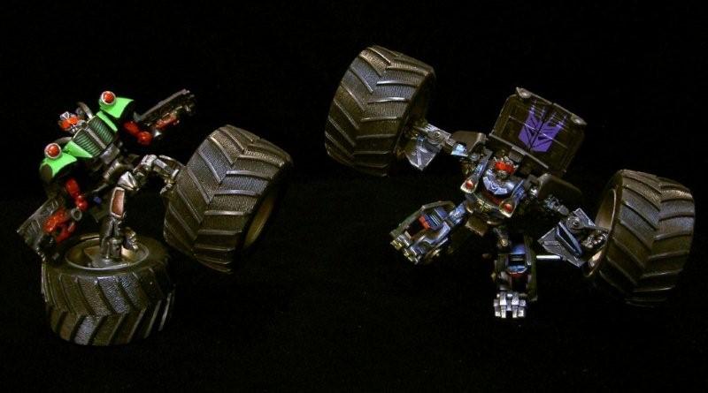 Transformers News: Transtopia Masterclass - Custom Monstertruck as Frenzy and Rumble! Image