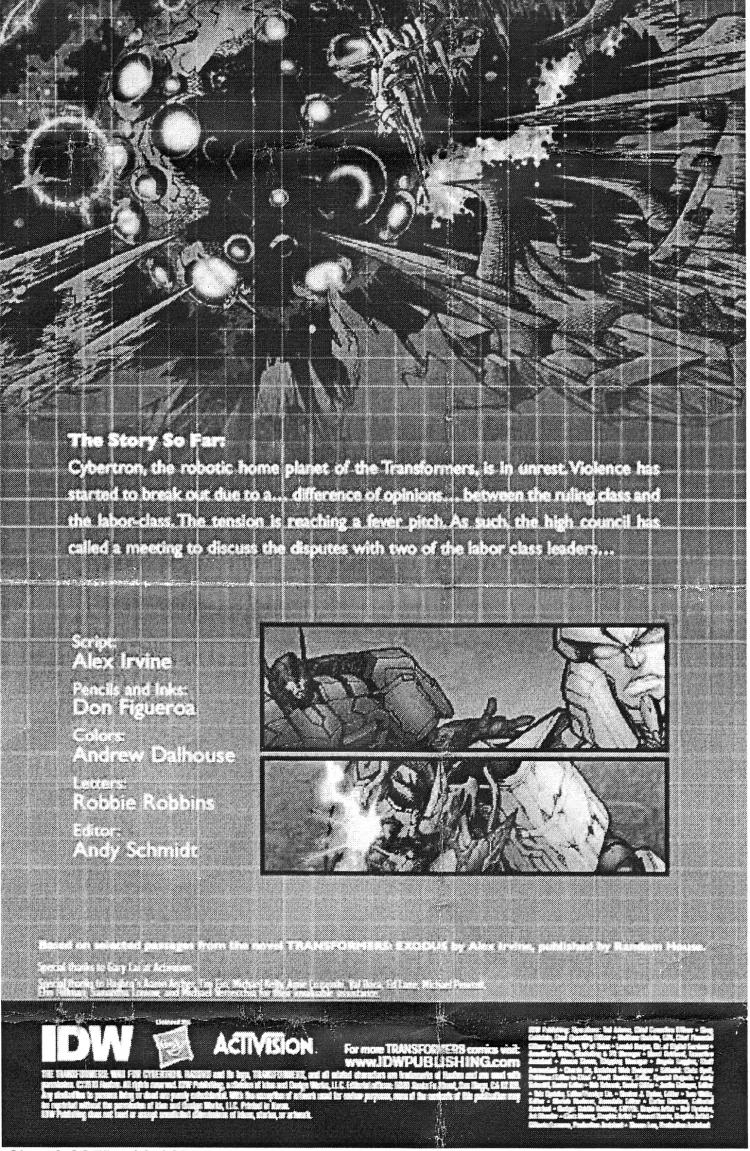 Transformers News: Transformers: War For Cybertron #1 Information and Team Revealed Image