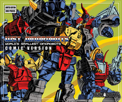 Transformers News: Box Art Revealed for WST Dinorobot Giftset- Comic Edition Image