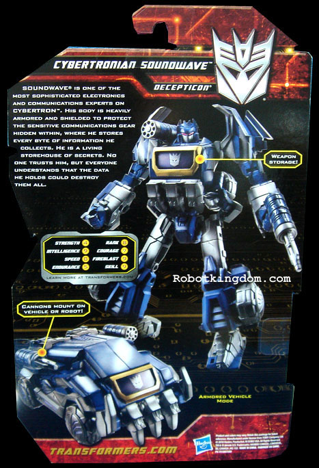 Transformers News: Biographies of Generations Cybertronian Soundwave and Red Alert Image