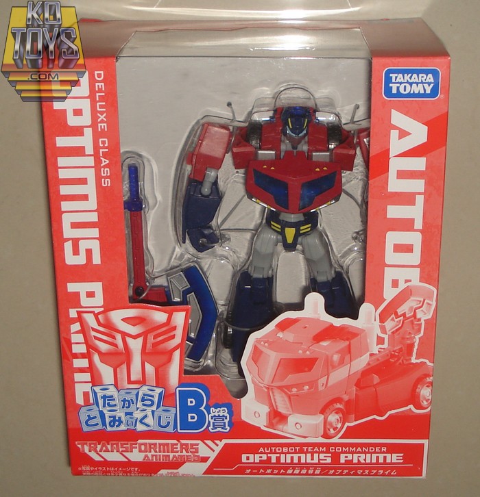Transformers News: In-Package Images of Family Mart Prize B - Animated Earth Mode Optimus Prime Image
