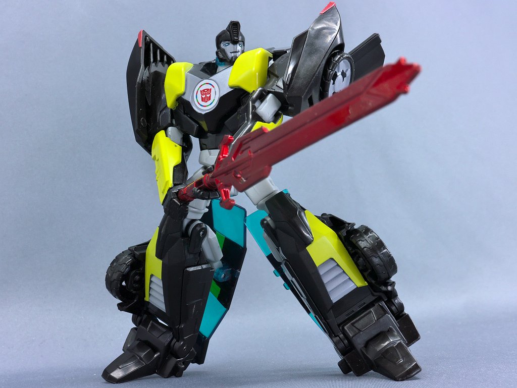Transformers News: In-Hand Images - Takara Tomy Transformers Adventure Cybertron Satellite Black Knight Bumblebee