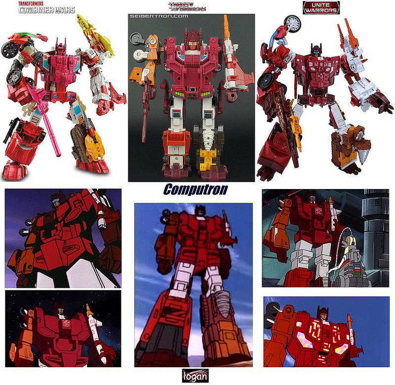 Transformers News: Comparisons Between Transformers Combiner Wars and Unite Warriors Computron with Animation and Comic