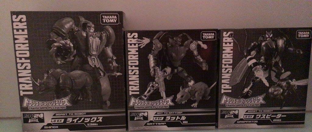 Transformers News: TakaraTomy Transformers Legends EX: Rhinox, Rattrap, & Waspinator On Display And In Box Transformers News: TakaraTomy Transformers Legends EX: Rhinox, Rattrap, & Waspinator On Display And In Box