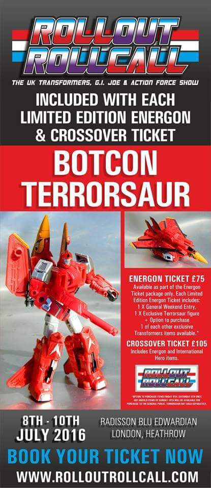 Transformers News: Roll Out Roll Call: Botcon 2016 Megatron and Airazor up for Purchase by Energon and Crossover Ticket
