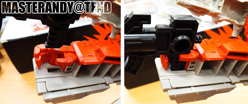 Transformers News: In Hand Pictures of Transformers Titans Return: Powermaster Prime with G1, Fort Max with Open Legs