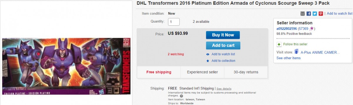 Transformers News: Transformers Generations Platinum Armada of Cyclonus Set Now Available Online Transformers News: Transformers Generations Platinum Armada of Cyclonus Set Now Available Online