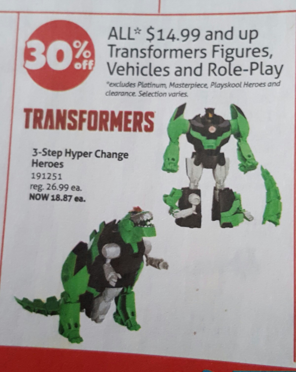 Transformers News: Sale Starts Today at ToysRus Canada: 30% Off In Store And Online Transformers News: Sale Starts Today at ToysRus Canada: 30% Off In Store And Online