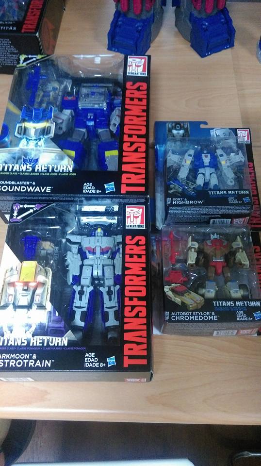 Transformers News: In Hand and G1 Comparison Images of Transformers Titans Return Chromedome and Highbrow