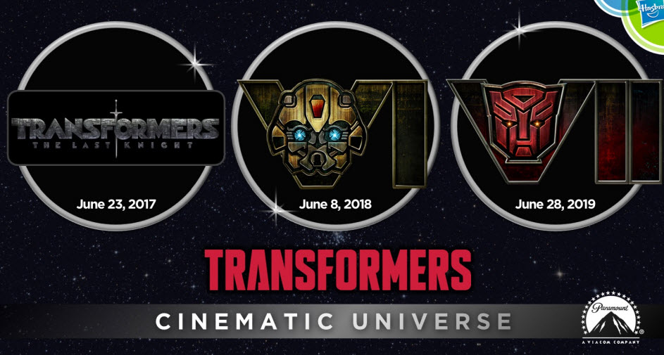 Transformers News: Stand In Logos for Transformers Films 6 (Bumblebee) and 7 Revealed in Consumer Conference Transformers News: Stand In Logos for Transformers Films 6 (Bumblebee) and 7 Revealed in Consumer Conference