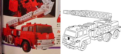 Transformers News: Takara Tomy Transformers Masterpiece Inferno Figure King Magazine Scans with Ladder Trick Transformers News: Takara Tomy Transformers Masterpiece Inferno Figure King Magazine Scans with Ladder Trick