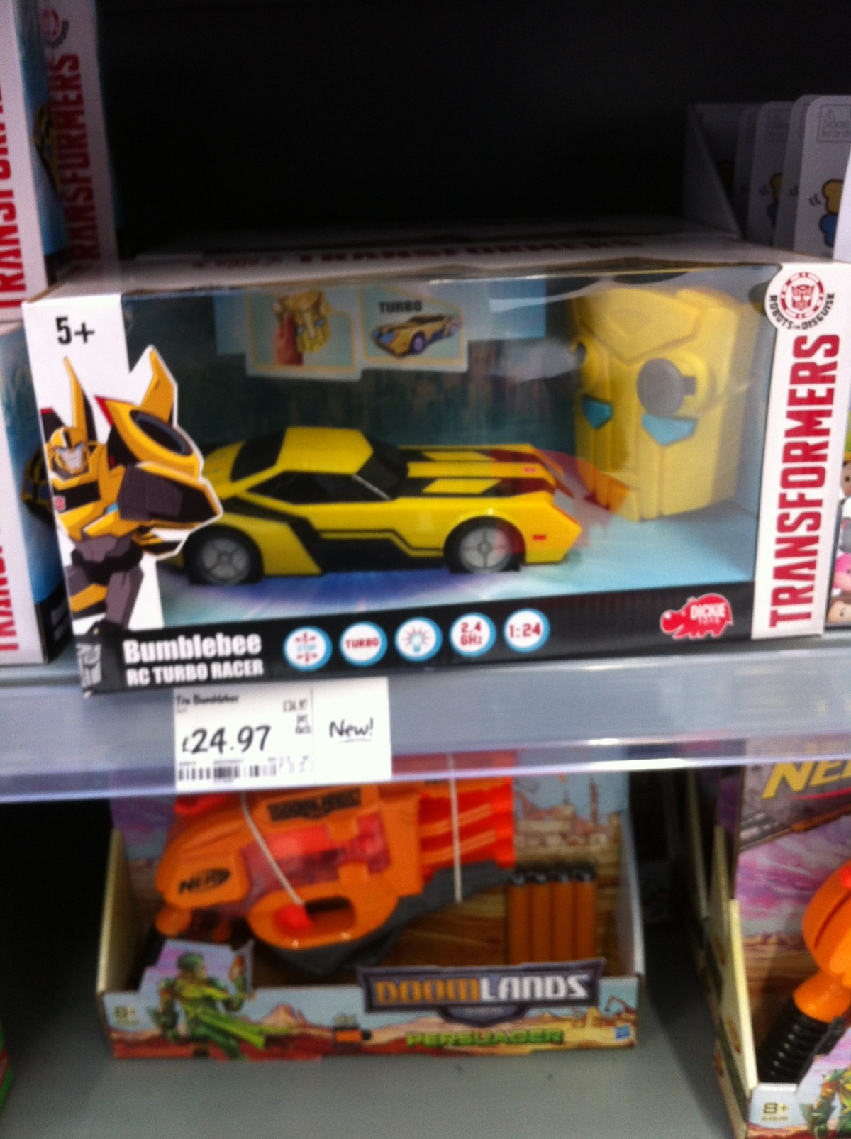 Transformers News: Transformers: Robots in Disguise Light Up Racers by Dickie Toys and R/C Bumblebee Sighted in UK