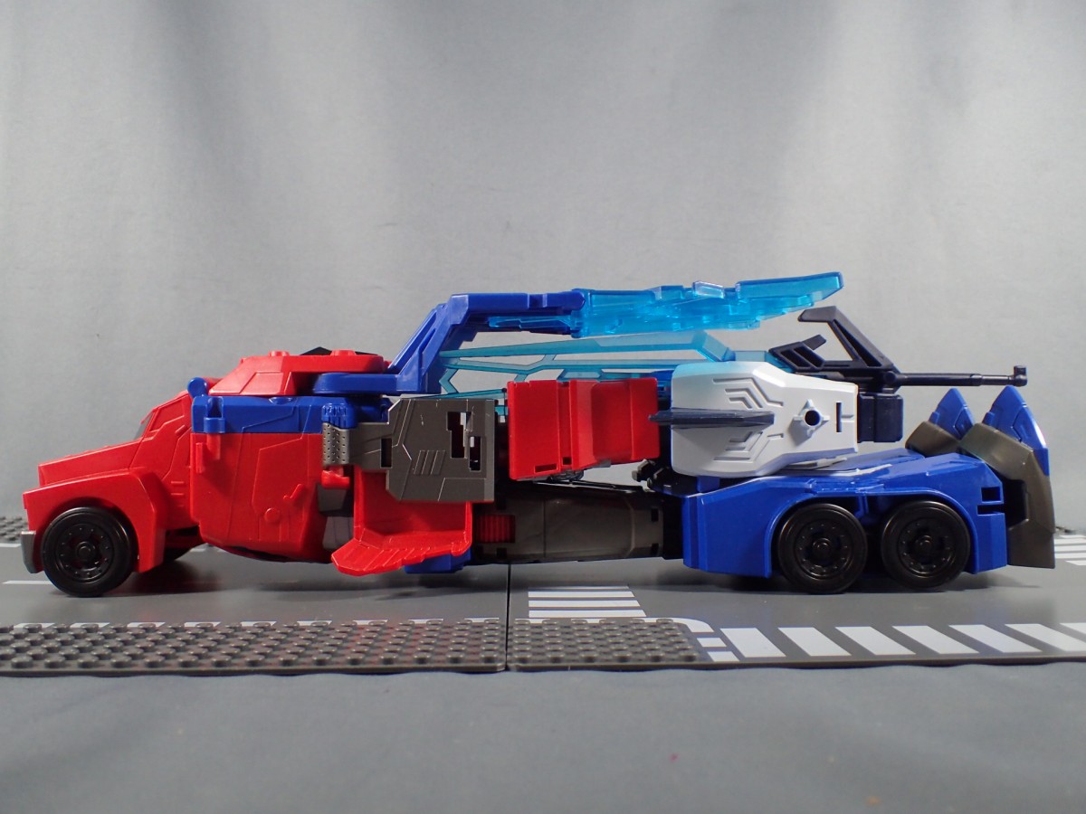 Transformers News: Quick Written Review of Takara Tomy Transformers Adventure TAV 50 Hyper Surge Optimus Prime Transformers News: Quick Written Review of Takara Tomy Transformers Adventure TAV 50 Hyper Surge Optimus Prime