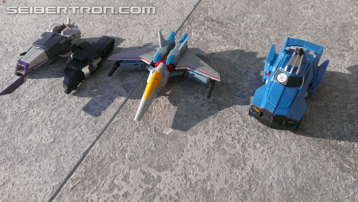 Transformers News: A Ton of New Images of the New Robots in Disguise Exclusive Starscream Warrior Figure with Review
