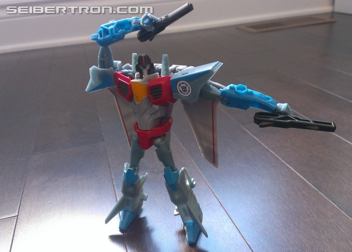 Transformers News: A Ton of New Images of the New Robots in Disguise Exclusive Starscream Warrior Figure with Review