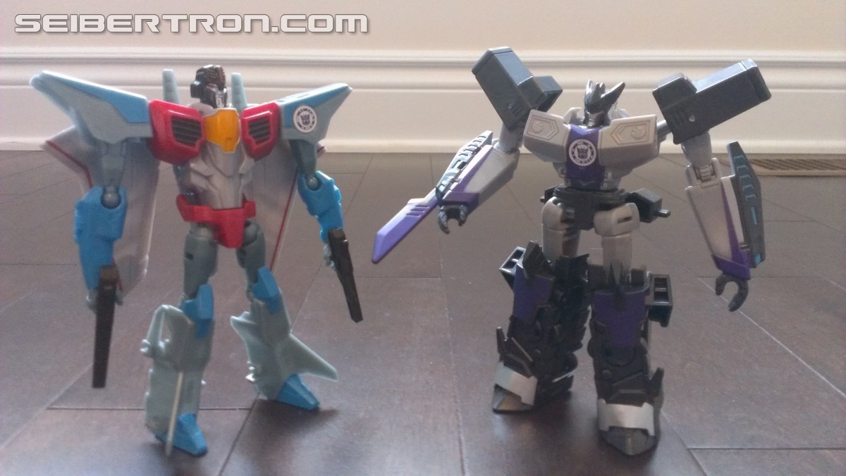 Transformers News: A Ton of New Images of the New Robots in Disguise Exclusive Starscream Warrior Figure with Review