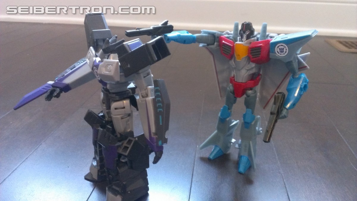 Transformers News: A Ton of New Images of the New Robots in Disguise Exclusive Starscream Warrior Figure with Review