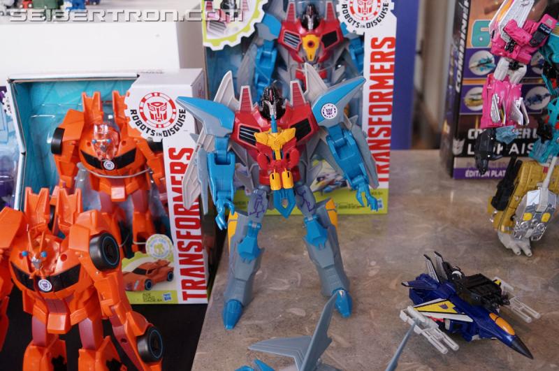 Transformers News: Hasbro Press Event: Transformers Robots in Disguise 5-Step Starscream, 3-Step Bisk, and More!! #SDCC