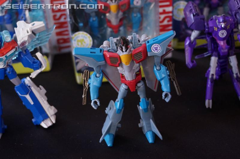 Transformers News: Hasbro Press Event: Transformers Robots in Disguise 5-Step Starscream, 3-Step Bisk, and More!! #SDCC