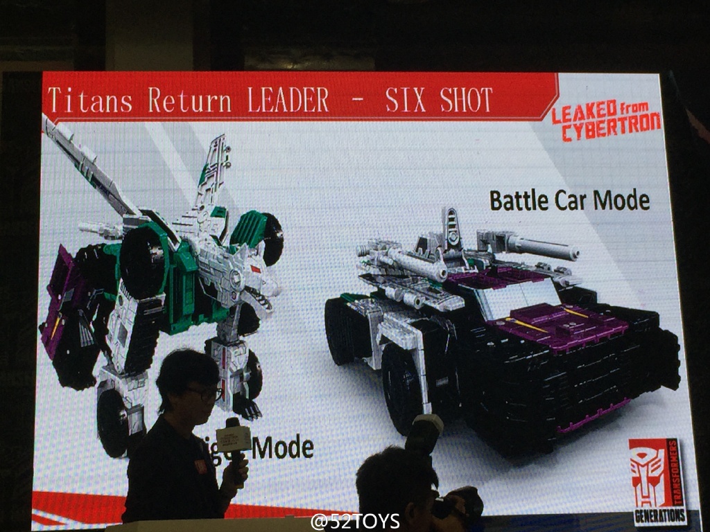 Transformers News: Transformers Titans Return Leader Class Sixshot Revealed