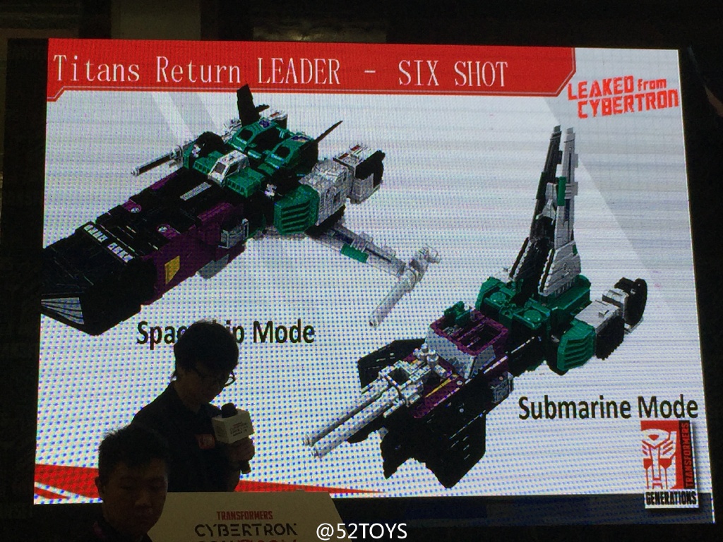 Transformers News: Transformers Titans Return Leader Class Sixshot Revealed