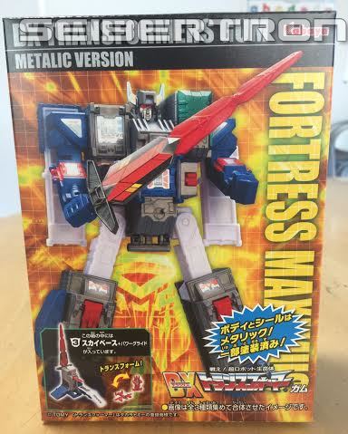 Transformers News: In Hand Images of Kabaya Transformers DX Fortress Maximus Metallic Version
