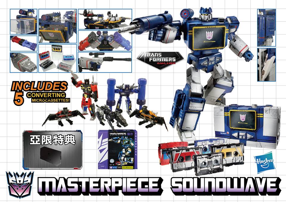 Transformers News: Price Revealed Through Preorders for Hasbro Asia Masterpiece Soundwave Reissue